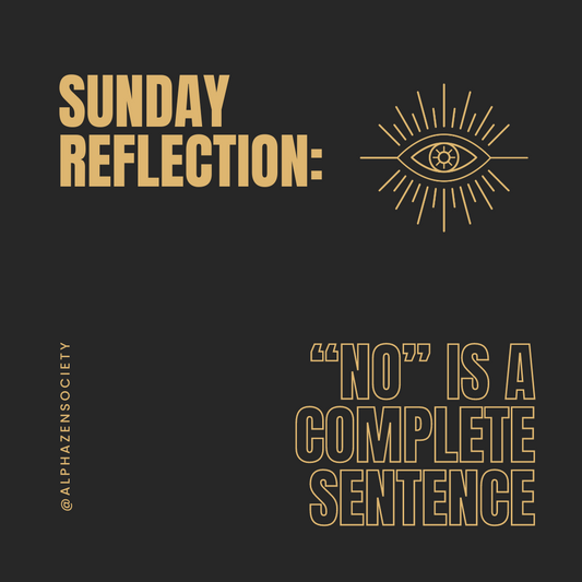 What if "NO" really is a complete statement?