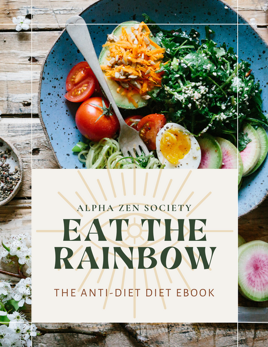 eBook, Nutritional guidance, phytonutrients, colorful diet, Alpha Zen Society, recipe book, workbook