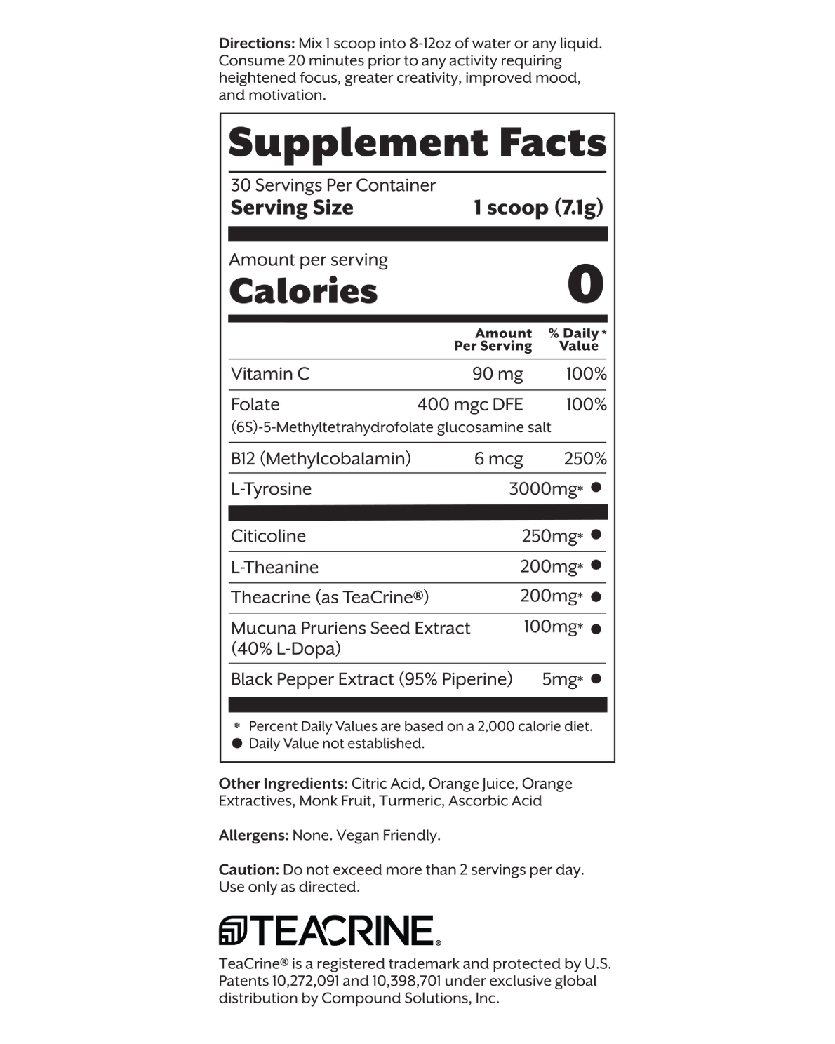 Promix Flow State 2.0 – Caffeine-Free Nootropic for Focus