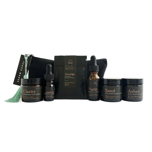 sample size, travel size, sample kit, sensitive skin, acne prone skin, skin care, clean, toxin-free, restore, good medicine, holistic skin care, clean skin, sustainable packaging