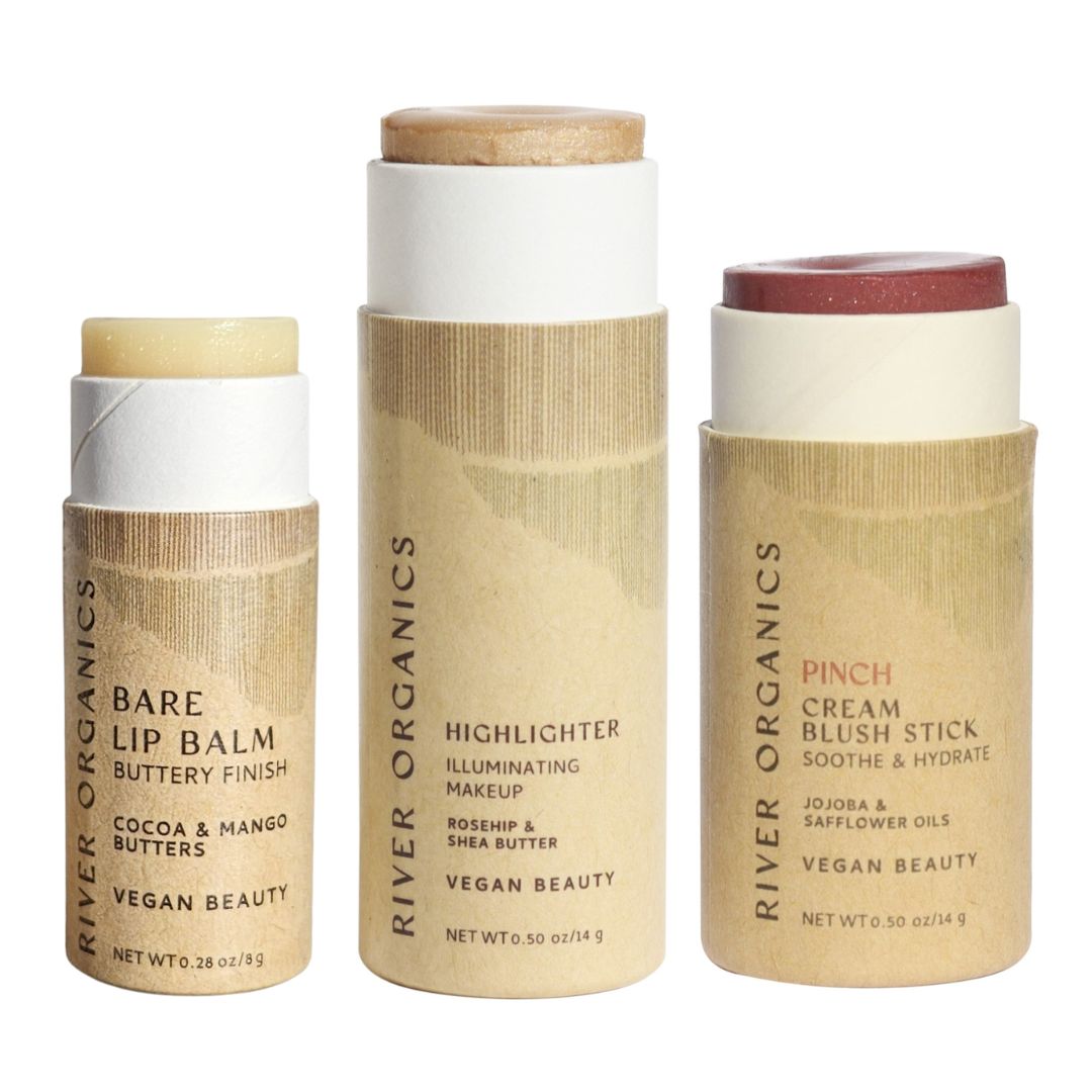 Lip + Highlighter + Blush Set