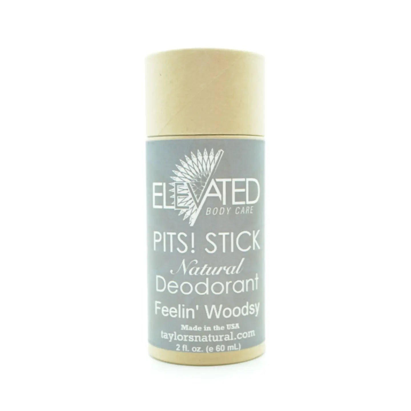 natural deodorant, armpits, pits stick, elevated body care, taylors naturals, toxin-free, plastic-free, made in the usa