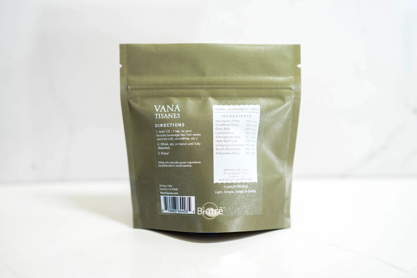 Vana Tisanes: Adapt Fine Plant & Mushroom Powder