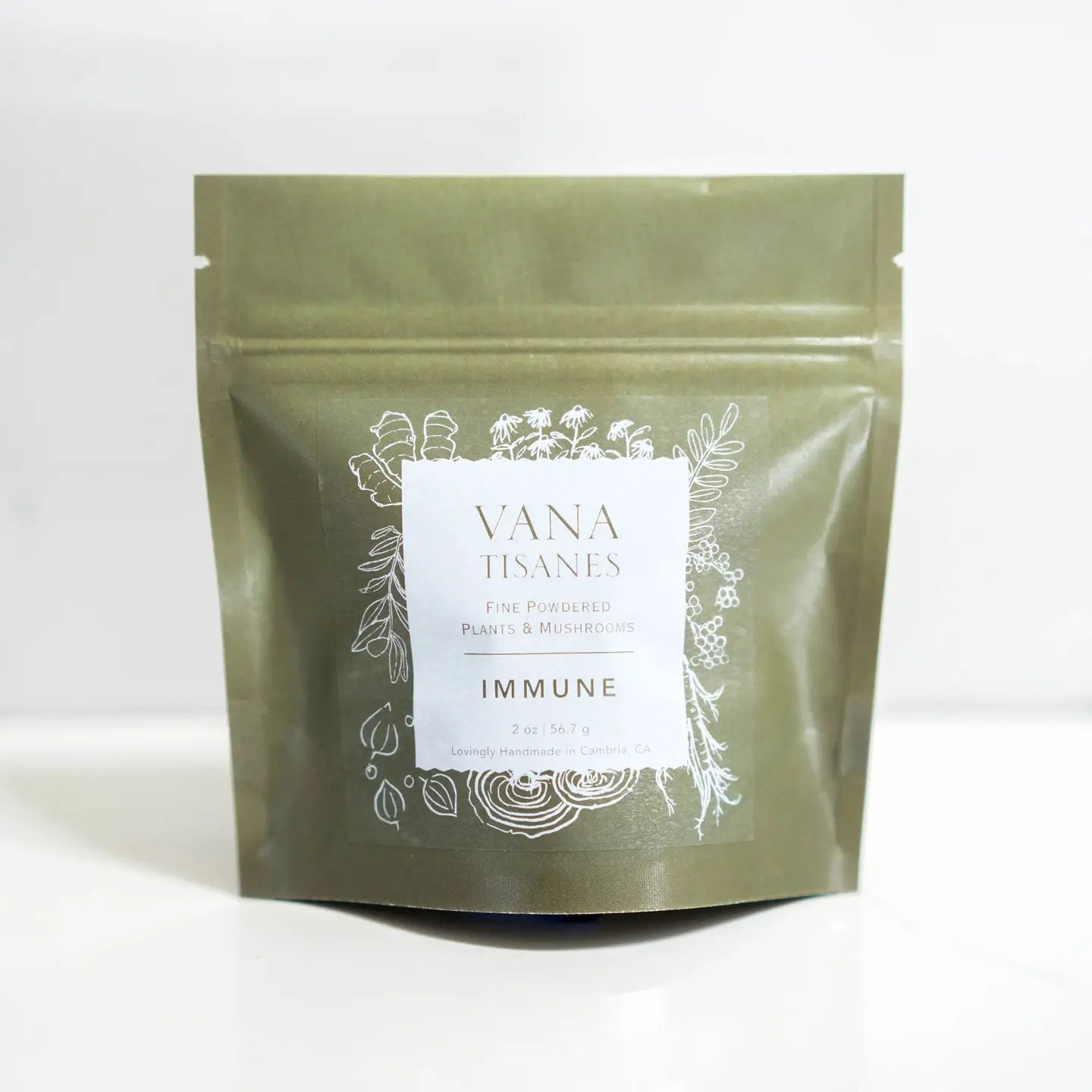 Vana Tisanes: Immune Fine Plant & Mushroom Powder